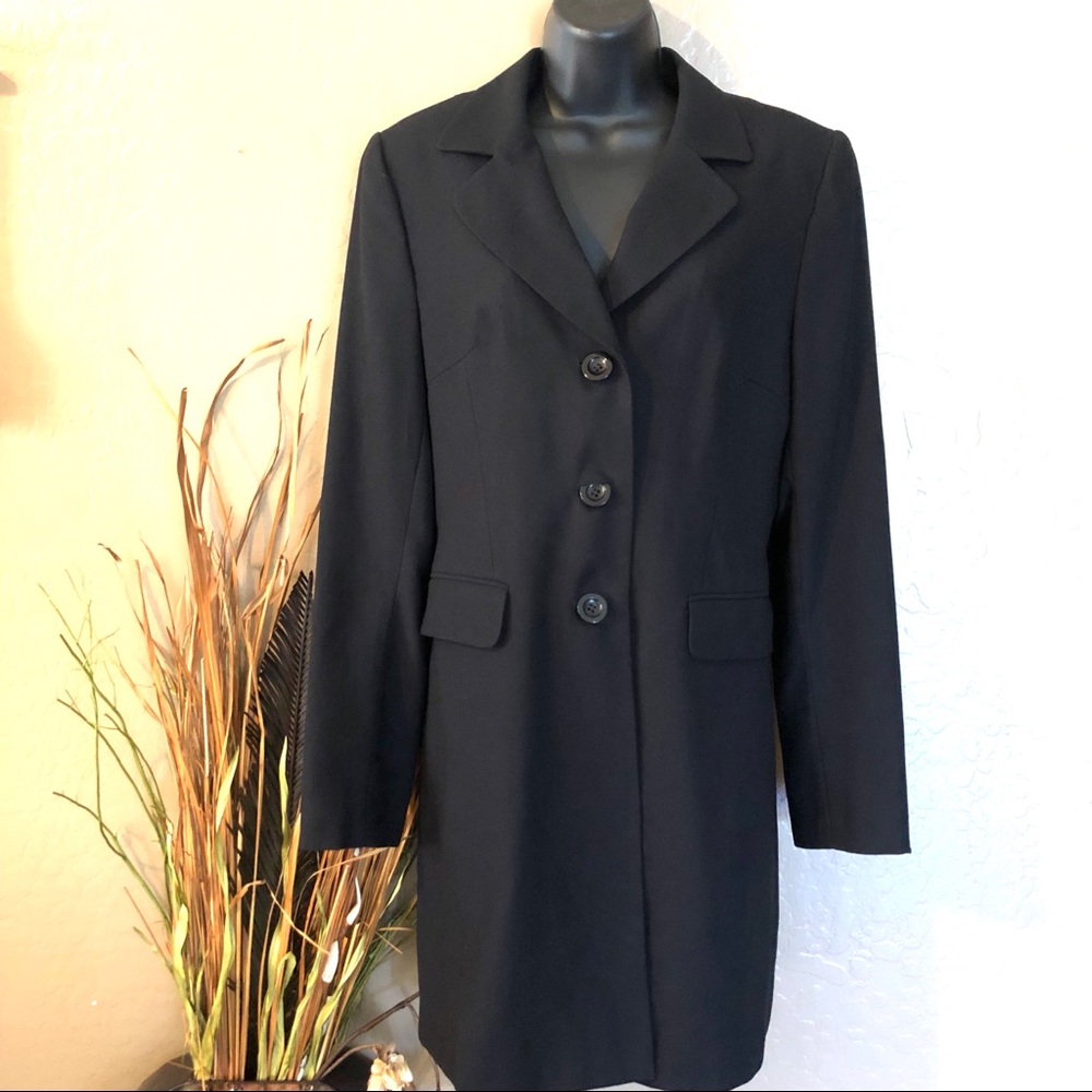 Hannah Black Long Blazer- Size 10
